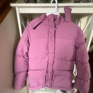 Kids Pink Puffer Jacket